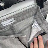women Loft The Curvy Kick Crop Gray Jeans 28/6