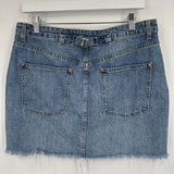 women We the Free Denim Button Fly Blue Skirt 31/12