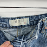 women We the Free Denim Button Fly Blue Skirt 31/12
