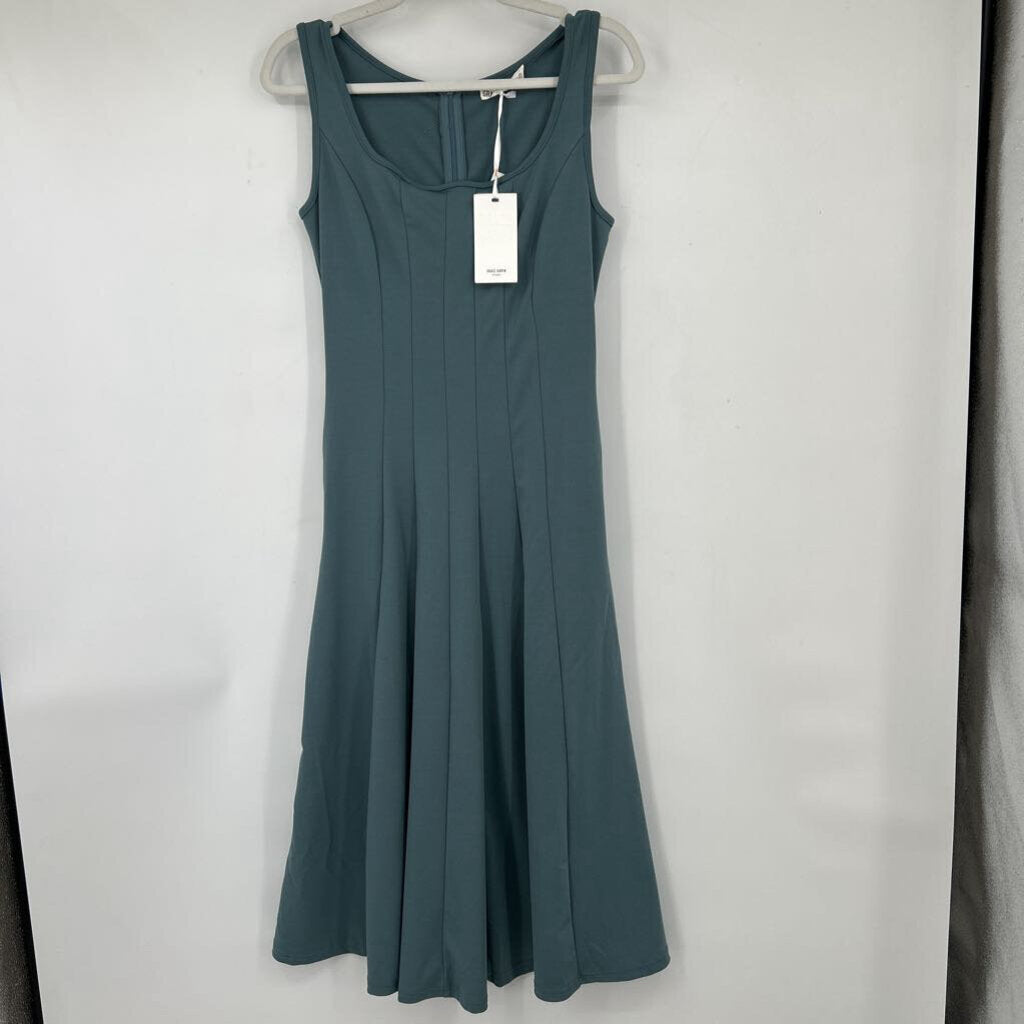 women Grace Karin NWT A-Line Tank Midi Dusty Teal Dress S