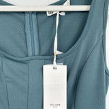 women Grace Karin NWT A-Line Tank Midi Dusty Teal Dress S