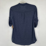 women Parallel Skies NWT Blouse Navy Blue Knit Top S