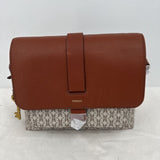 women Fossil NWT Kinley Small Crossbody Taupe Tan Purse 8.63"L x 2.5"W x 7"H