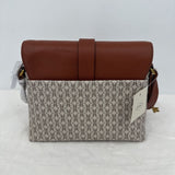 women Fossil NWT Kinley Small Crossbody Taupe Tan Purse 8.63"L x 2.5"W x 7"H