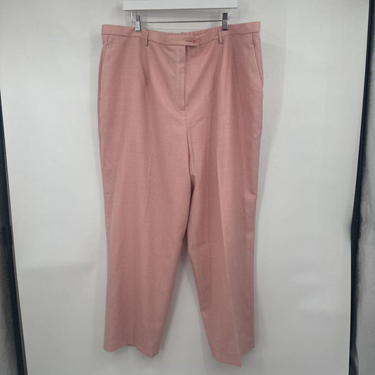 women Pendleton Spring Weight Wool Trousers Pink Pants 24
