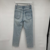 women Wild Fable Distressed High Rise Slim Straight Blue Jeans 4