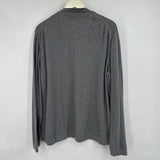 men Eddie Bauer Cotton V-Neck Gray Sweater 2XL