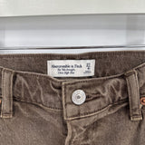 women Abercrombie & Fitch 90s Straight Ultra High Rise Ankle Brown Jeans 27/4