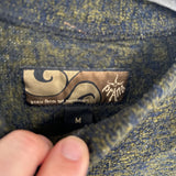 men Prana Made in USA Y2K Sweater Navy & Olive Vintage M