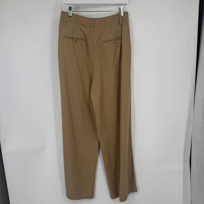 women Madewell Harlow Wide Leg Trousers Tan Pants 6