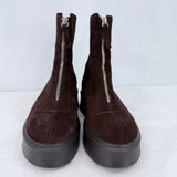 women Steve Madden Jones Suede Ankle Boot MSRP $130 Chocolate Brown Shoes 8.5