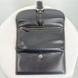 women Dooney & Bourke 1975 Anniversary Edition Pebble Leather Wallet Black Purse 7.5x4