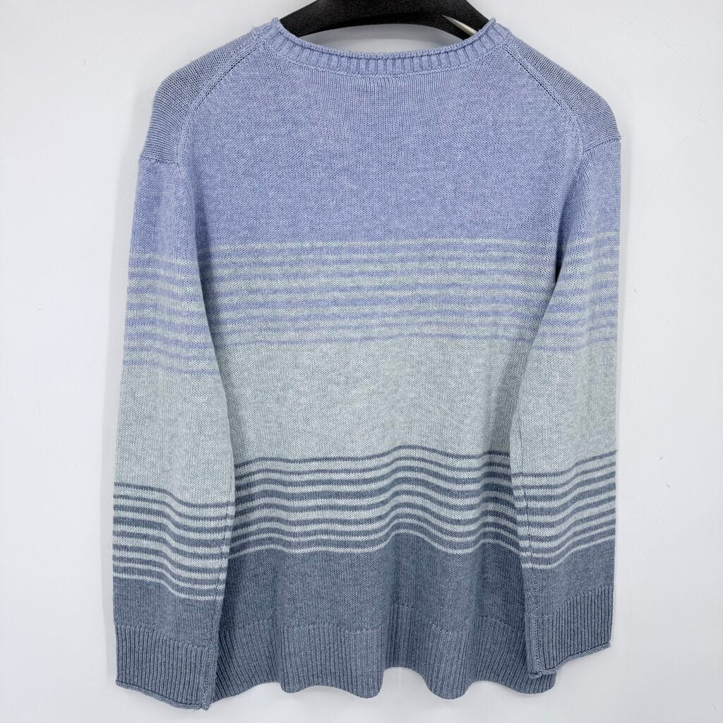 women Ella Moss NWT Striped Blue Sweater XL