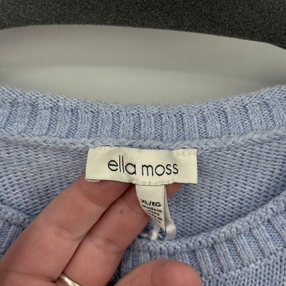women Ella Moss NWT Striped Blue Sweater XL