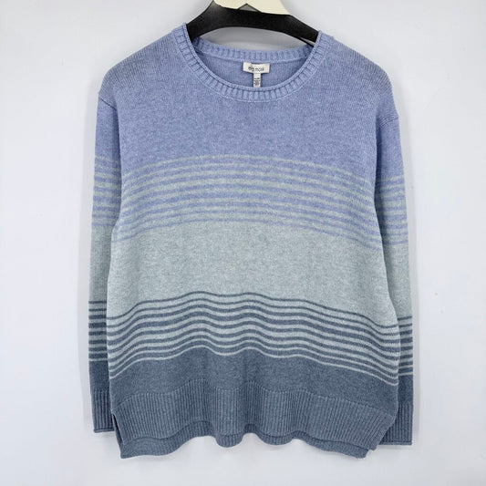 women Ella Moss NWT Striped Blue Sweater XL
