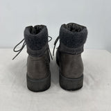 women White Mountain Lace Up Ankle Boot Gray Shoes 10