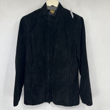 women Caslon Suede Black Jacket M