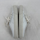 women Crown Vintage Floraine Leather Sneaker Mule White Shoes 7