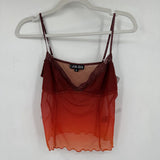 women I.AM.GIA Sunset Cami Orange Ombre Knit Top M