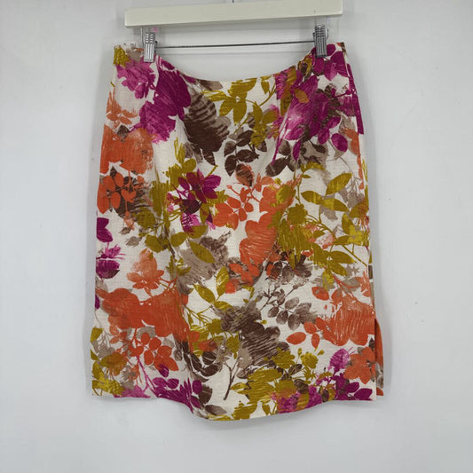 women Pendleton Floral Print Pencil Multi Skirt 012