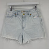women Universal Thread Vintage Midi Jean Light Wash Blue Shorts 10/30