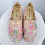 women Toms Alpargata Tie Dye Candy Pink Shoes 7