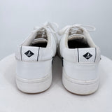 women Sperry Leather Sneaker White Shoes 8.5