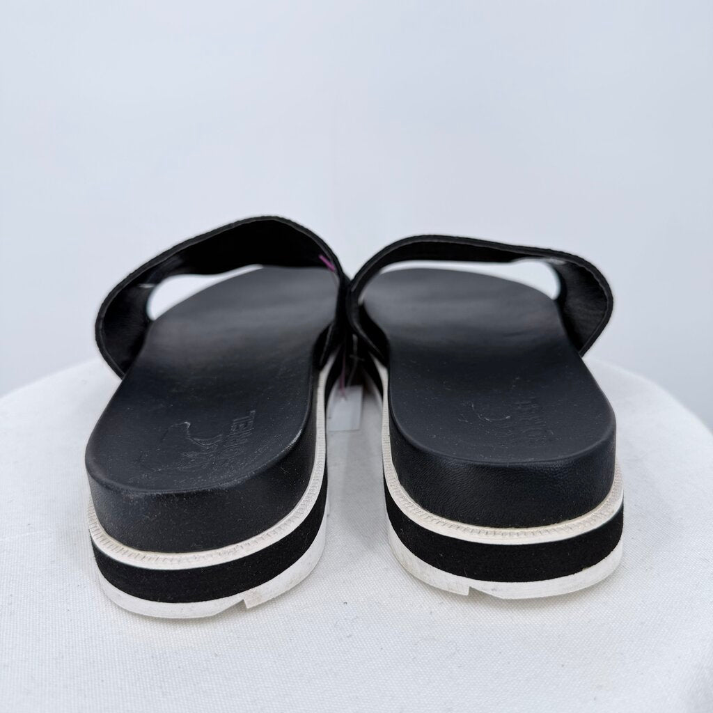 women Sorel Roaming Easy Slide Black Shoes 9