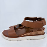 women Franco Sarto Leather Sandal Brown Shoes 8.5