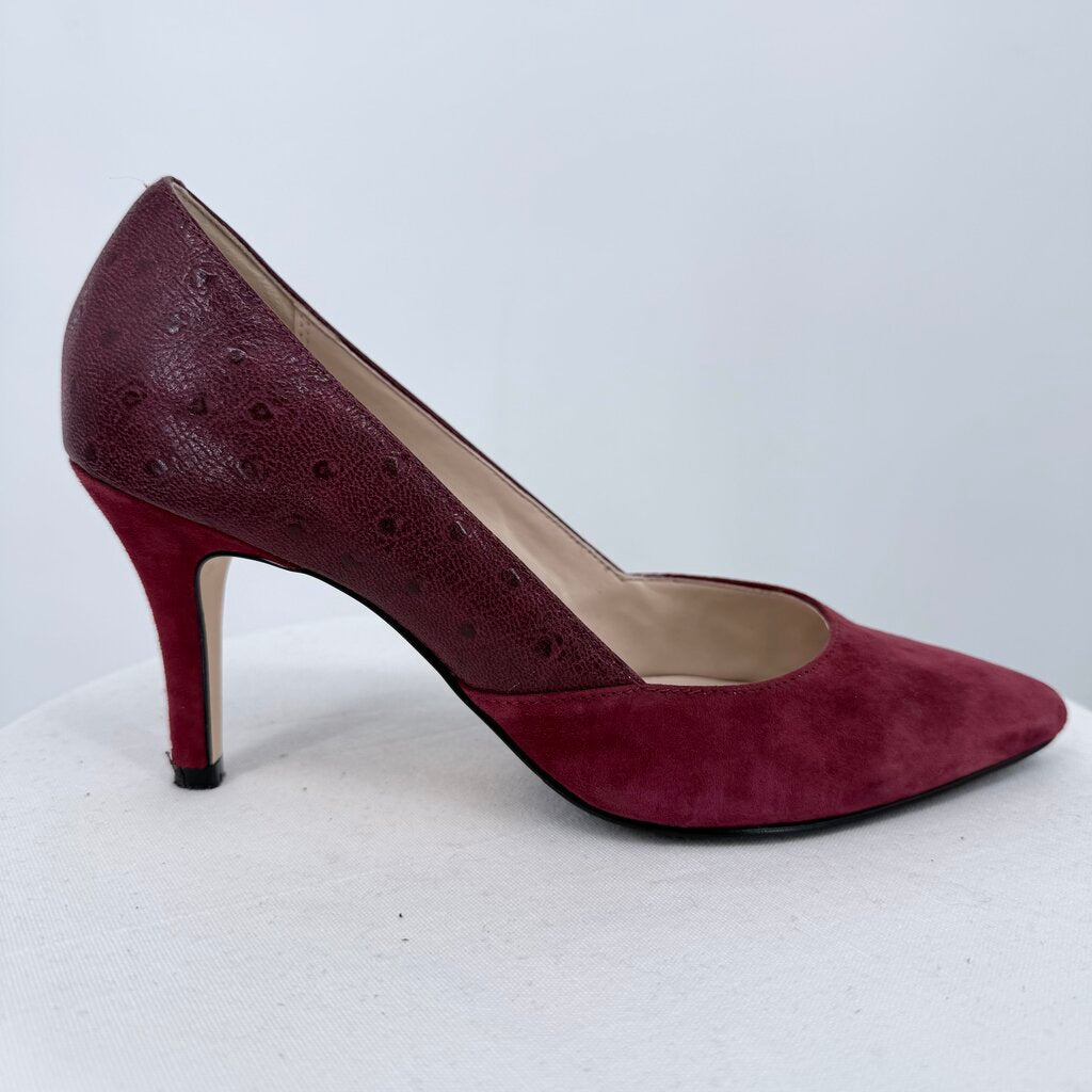 women Cole Haan Kyle Pump II Burgundy Shoes 8B