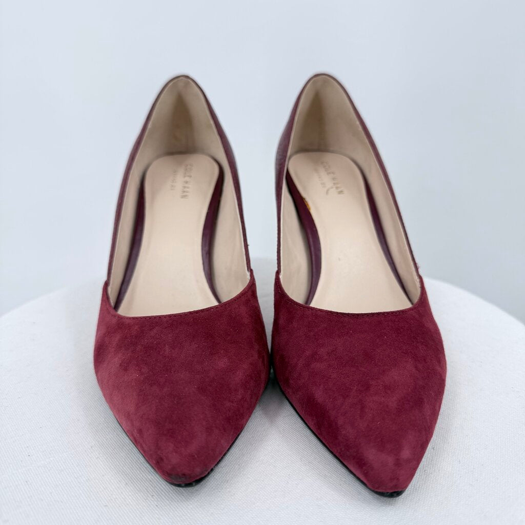 women Cole Haan Kyle Pump II Burgundy Shoes 8B