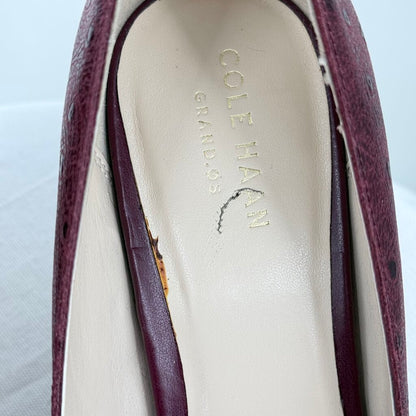 women Cole Haan Kyle Pump II Burgundy Shoes 8B