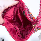 women The Sak Crochet Crossbody Red Multi Purse