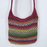 women The Sak Crochet Crossbody Red Multi Purse
