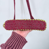 women The Sak Crochet Crossbody Red Multi Purse