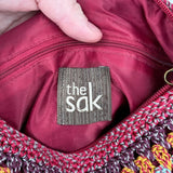 women The Sak Crochet Crossbody Red Multi Purse