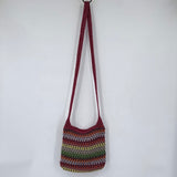 women The Sak Crochet Crossbody Red Multi Purse