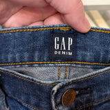 women Gap High Rise 4" Short Blue Shorts 28