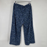women Athleta Avenue Wide Leg Crop Blue Camo Pants 6