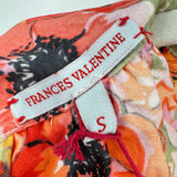 women Frances Valentine NWT Floral Slim Maxi Orange Multi Dress S