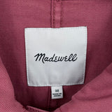 women Madewell Garment Dyed Ashwood Chore Coat Rose Jacket 3X