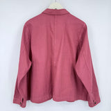 women Madewell Garment Dyed Ashwood Chore Coat Rose Jacket 3X