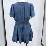 women Anthropologie Somerset Denim Mini Blue Dress 2X
