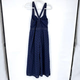women ETT twa - Anthro Alice Eyelet Jumpsuit Navy Blue Jumpsuit/Romper 6
