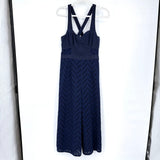 women ETT twa - Anthro Alice Eyelet Jumpsuit Navy Blue Jumpsuit/Romper 6