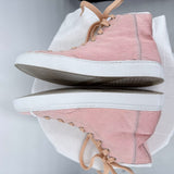 unisex Diemme Veneto High Italian Calf Hair Pink White Shoes IT40/US W 9.5 & M 7.5