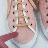 unisex Diemme Veneto High Italian Calf Hair Pink White Shoes IT40/US W 9.5 & M 7.5