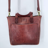 women Madewell Small Transport Leather Crossbody Brown Saddle Purse