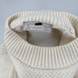 women Everlane Cashmere Crew Cream Sweater XS