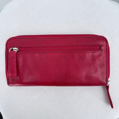 women Osgoode Marley Zip Around Wallet MSRP $135 Red Purse 7.5x4x1.25